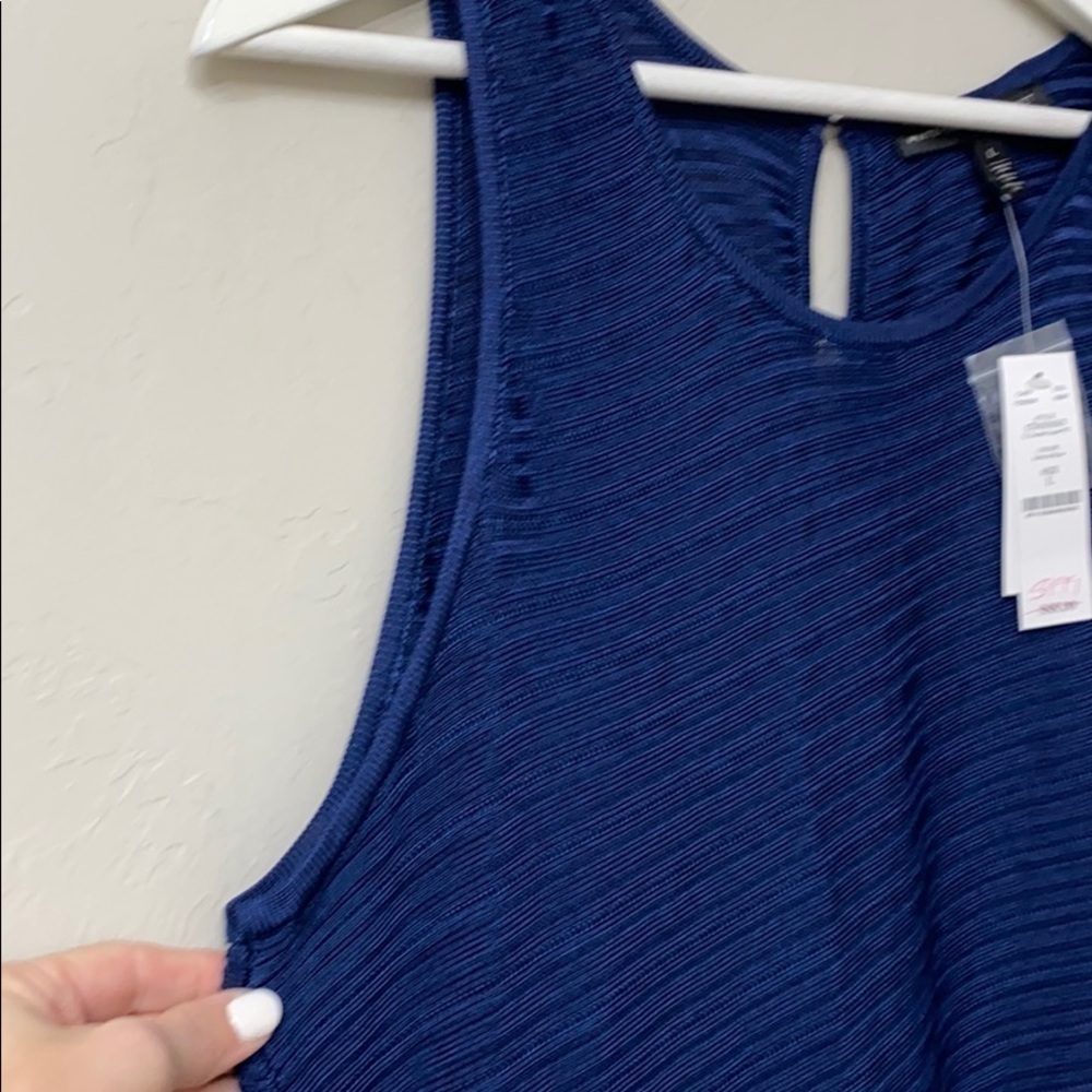 WHBM SL double layer PO blue.Large.NWT - Picture 13 of 15